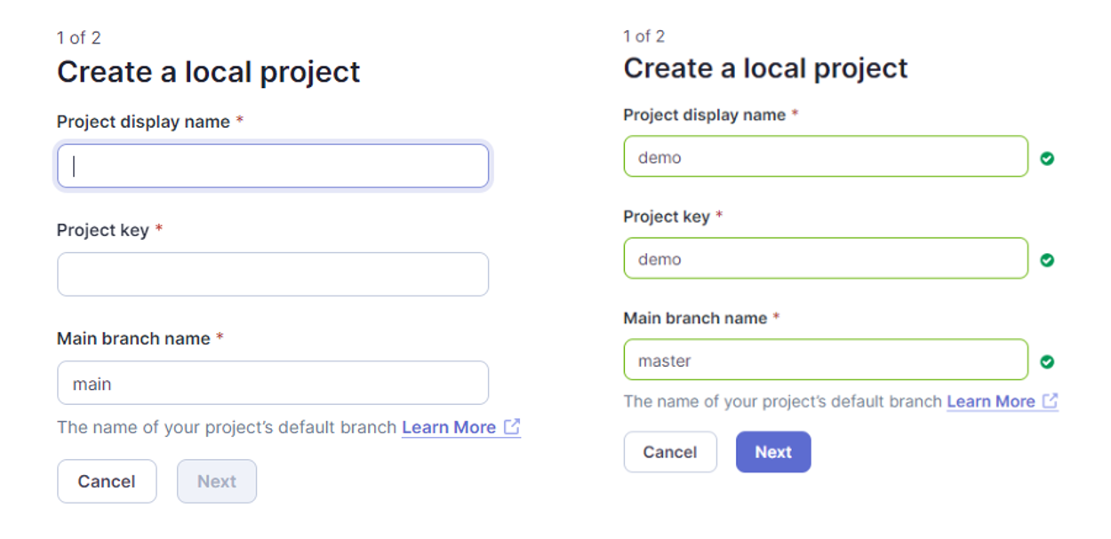 Étape 2 : Création de projet dans SonarQube